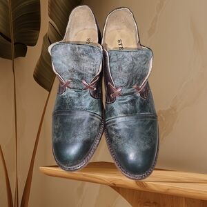 Stetson Dark Teal Oxfords for Men